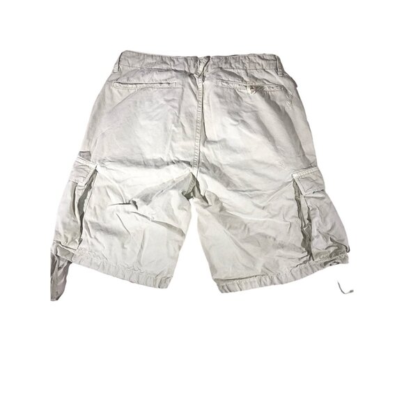 Ovadia & Sons Beige 6 Pocket Drawstring Leg Cargo Shorts - Picture 2 of 6